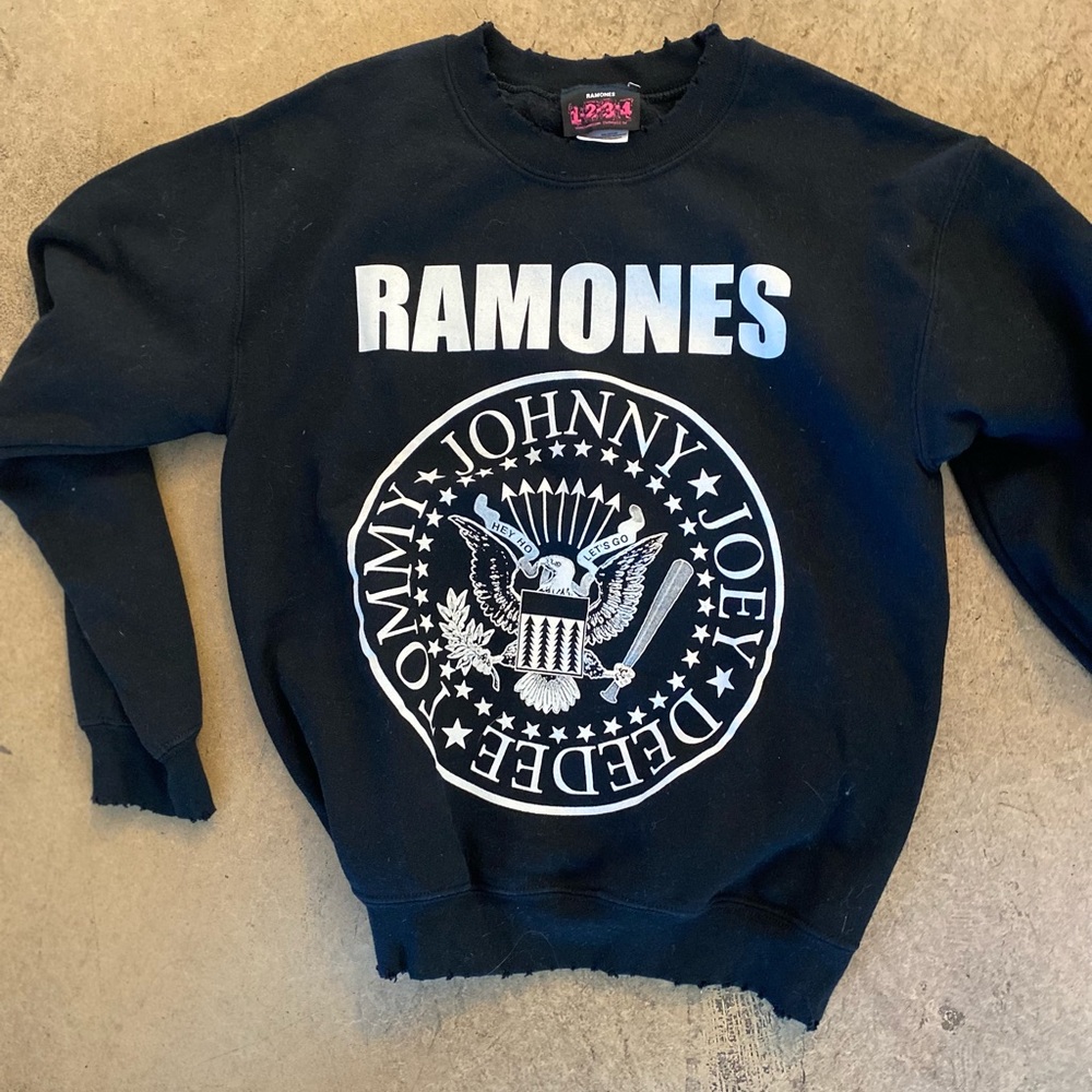 Ramones vintage like rock and roll sweat shirt.